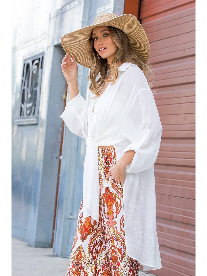 Bluivy – Camisa com botões no colarinho – Mulher por atacado – CAMISA DE PALANGRE VENTILADA COM BOTÕES11