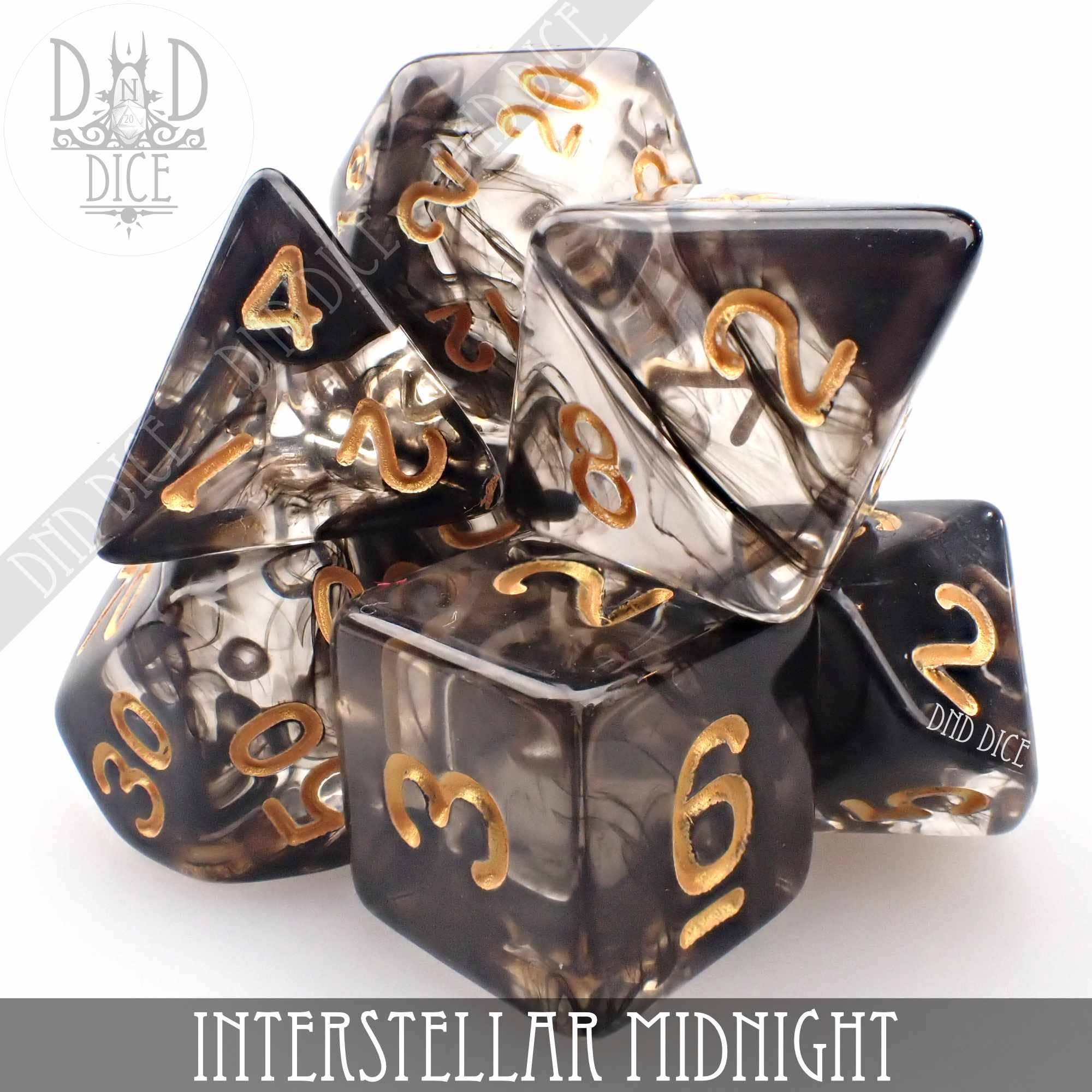 DNDDICE.COM - Wholesale Dice - Interstellar Midnight 7 or 110