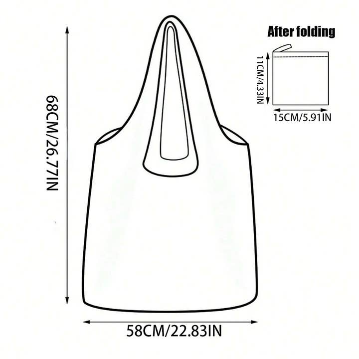 ACCITY - Wholesale Tote Bag - Unisex - THICKENED FOLDABLE ECO-FRIENDLY SHOPPING BAG_CWAB34594