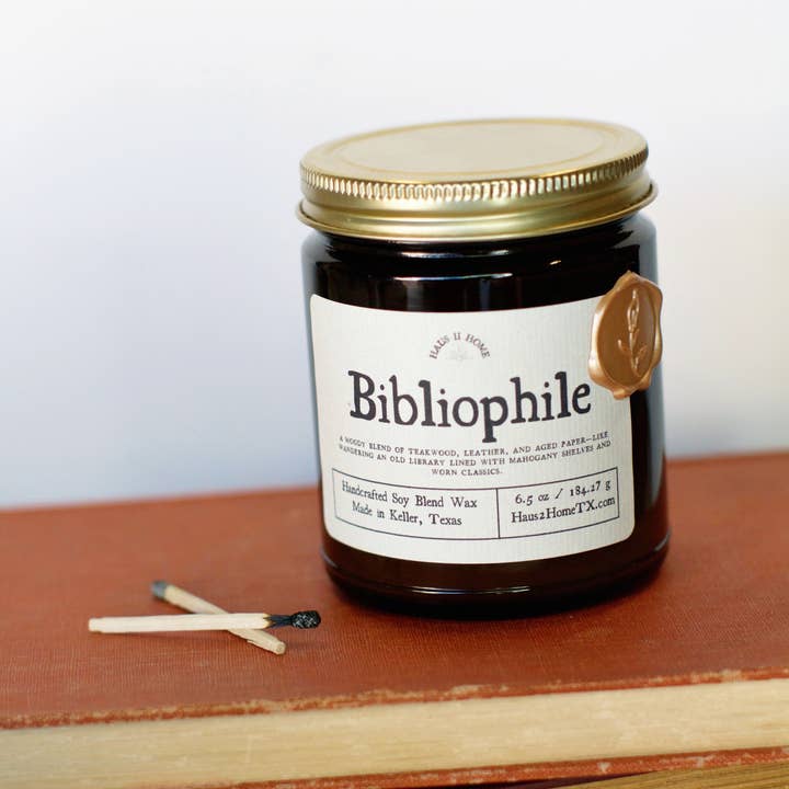 Haus II Home, LLC - Wholesale Jar/Filled Candle - Hand-Poured Candle - Bibliophile5