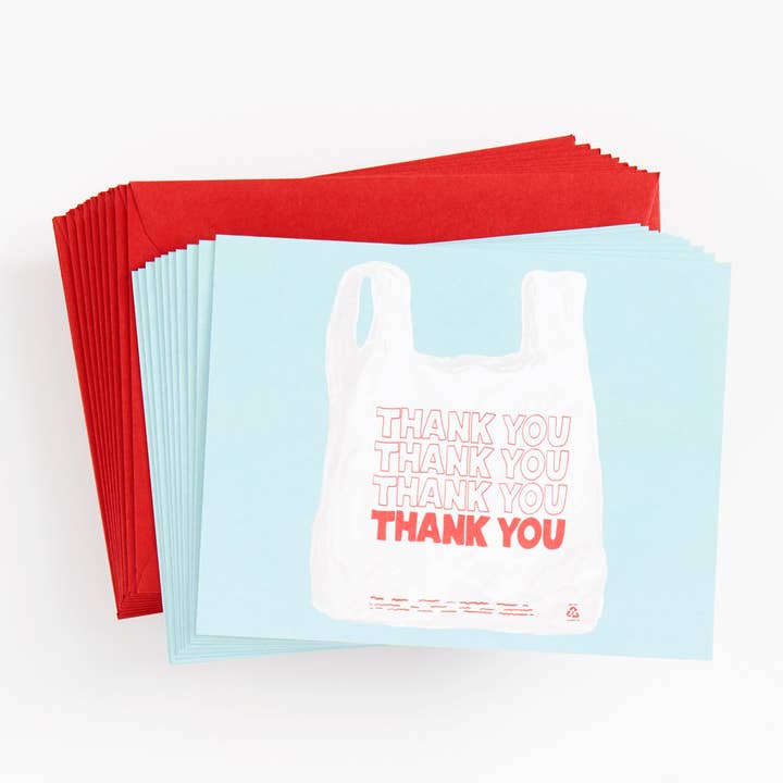 Paper Source Wholesale - Wholesale Thank You Card - Shopping Bag Thank You Card Set