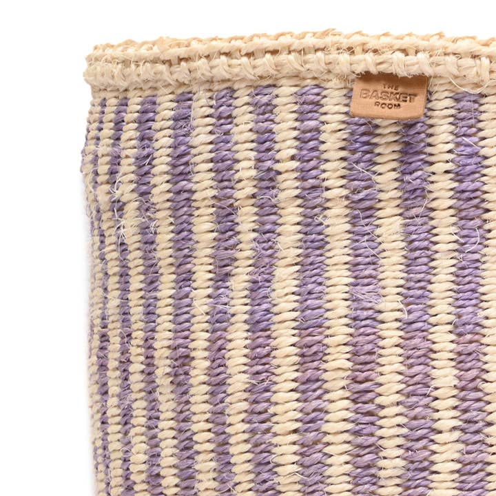 Roxa UMEME: Cesto de Armazenamento Lavanda Pinstripe para venda a revendedores na Faire6