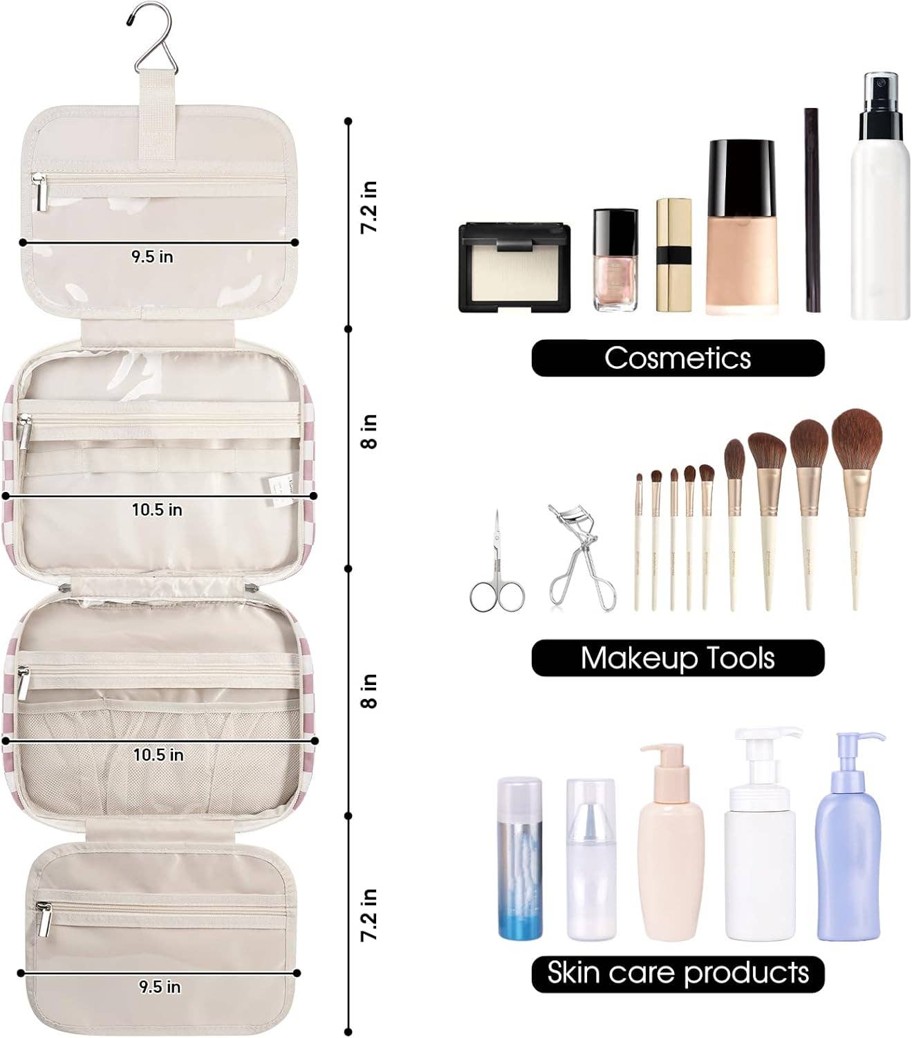 wandf – Großhandel Schmink-/Kosmetiktasche – Hängender Kulturbeutel für Frauen Reise-Make-up-Tasche119