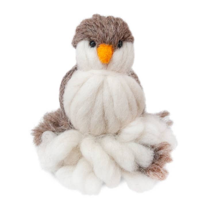 Lanart Alpaca – Großhandel Tischdeko – Alpaka Roving Owl - Handgefilzte Alpaka-Skulptur