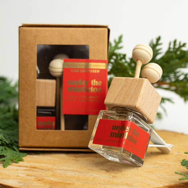 DIFUSOR DE COCHE BAJO EL MUÉRDAGO | Festivo | Clip de Ventilación para venta al por mayor de Prairie Creek Candles