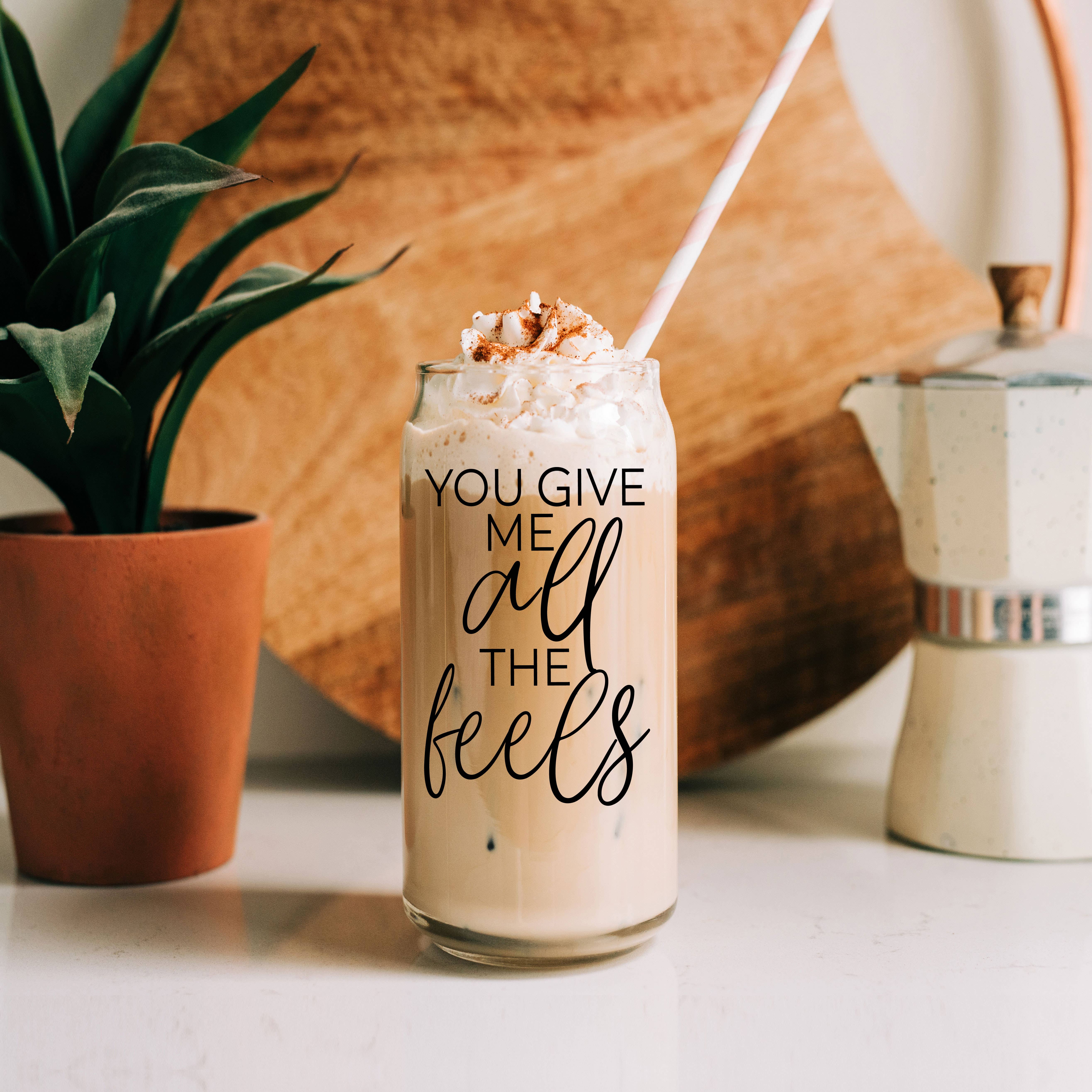 Gia Roma - Wholesale Coffee Mug - Valentines Glass Tumblers Heart Smiley, Galentines Gift Idea7