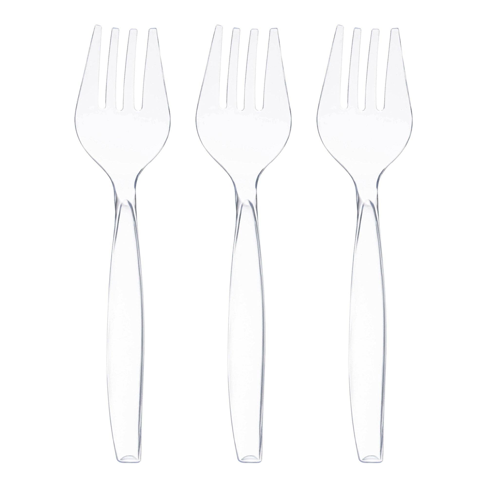 Smarty had a Party – Großhandel Servierbesteck – Klare Einweg-Plastik-Serviergabeln - 5 Stk.1