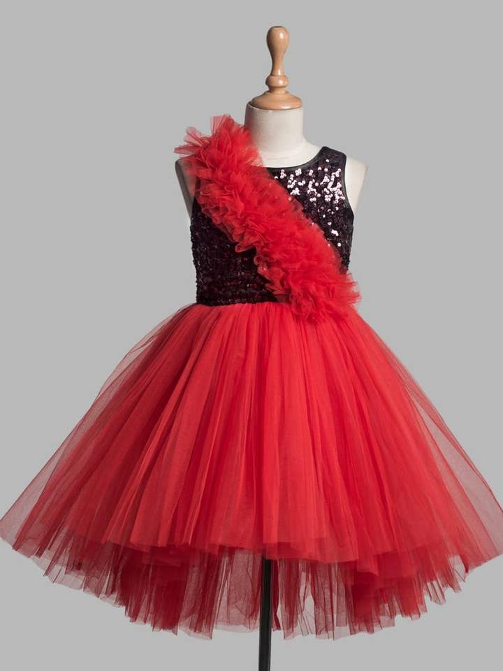 Lieveheersbeestje Minnie Mouse Verjaardagsfeest Kerstmis Bruidsjurk voor wholesale door MySquareFeetHome Kids