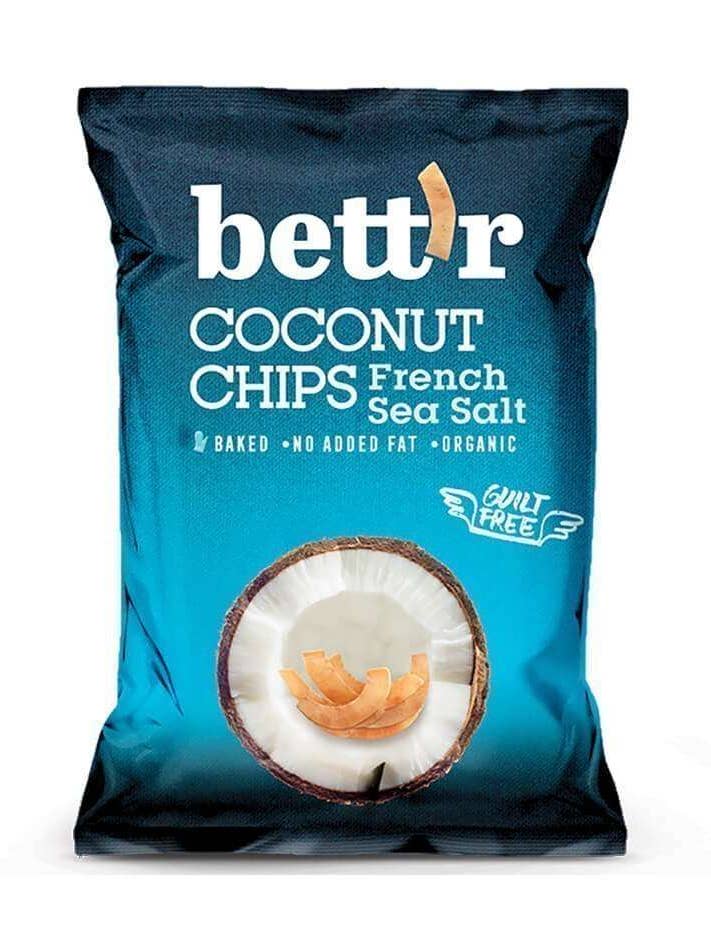 Chips de noix de coco, sel de mer français, bio, Bett'r, 40g pour la vente par Smart Organic