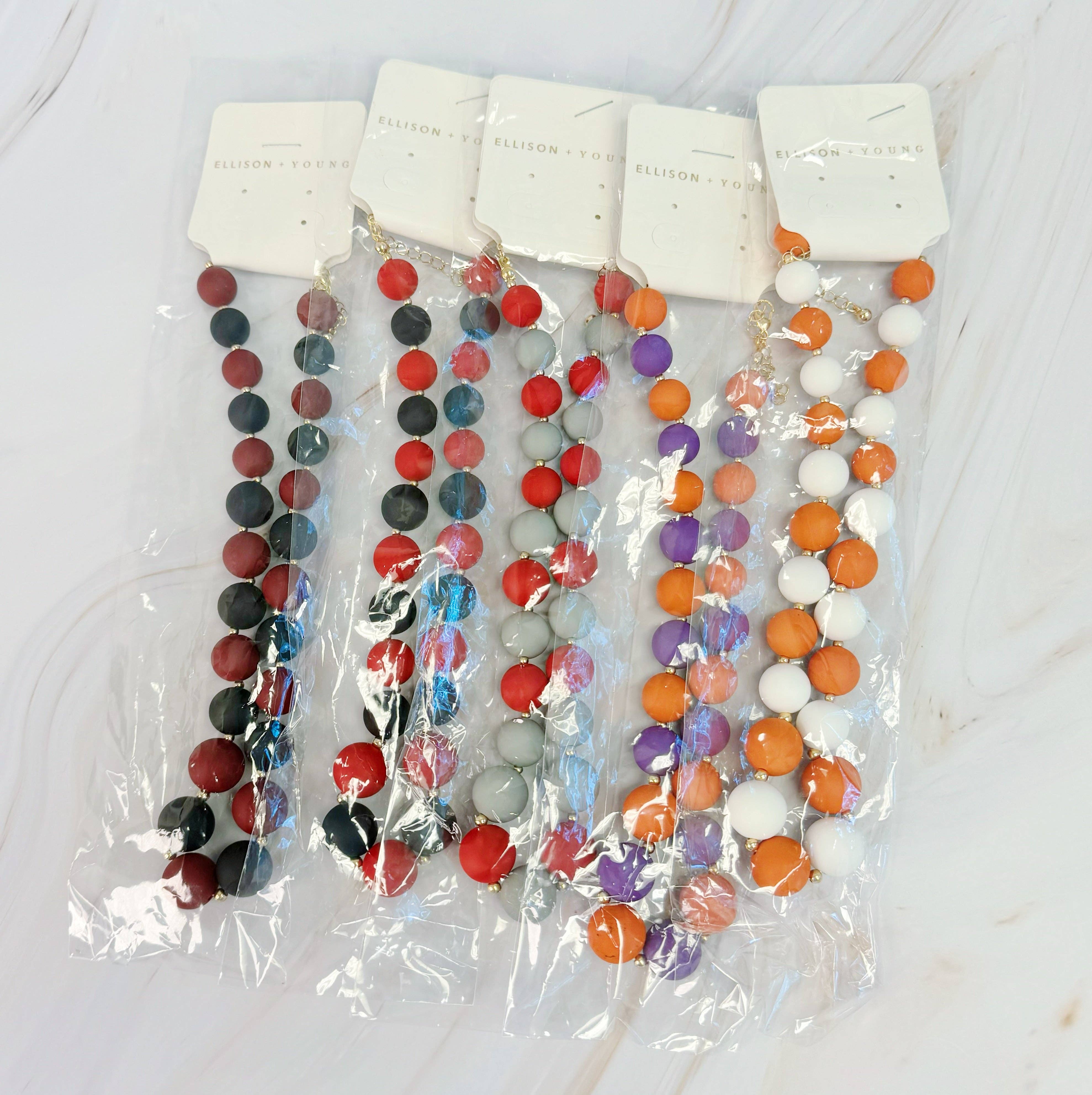 Ellison+Young - Wholesale Beaded/Pearl Necklace - Champion Of The Game Ball Bead Necklace9