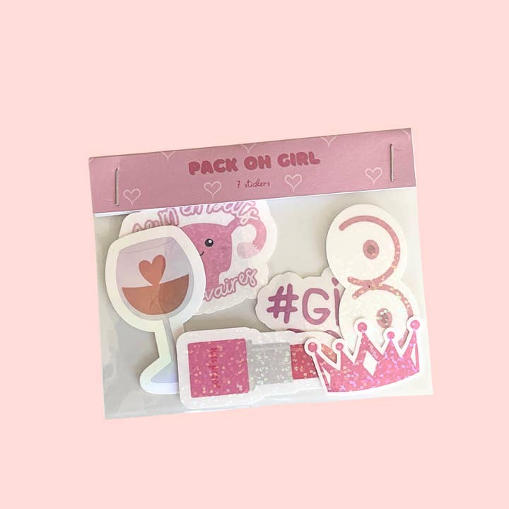 Pack stickers - Oh girl pour la vente par Atelier Naholi