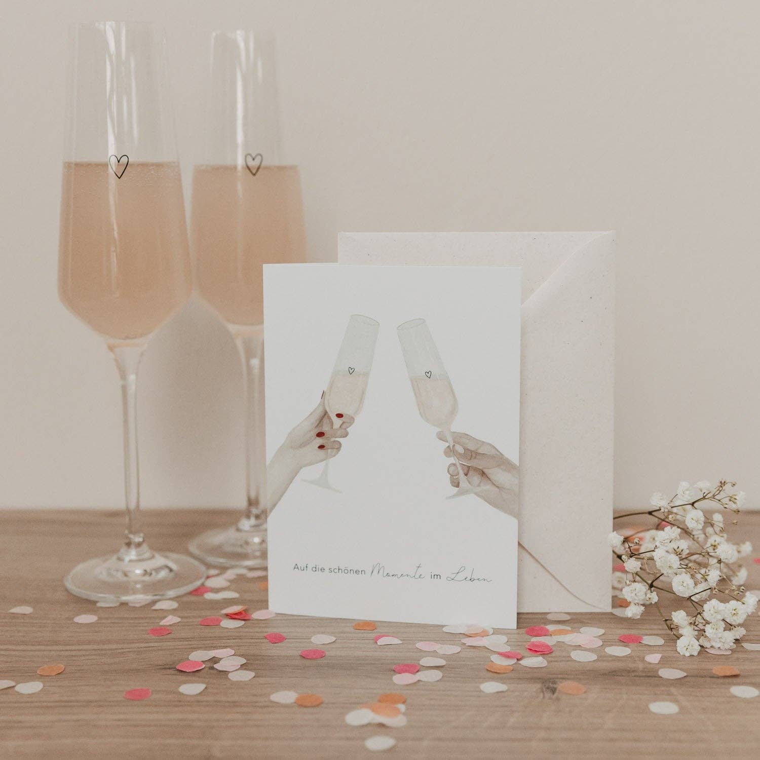 Eulenschnitt - Wholesale Congratulations Card - Folded Card Cheers (PU = 10 pcs.)0