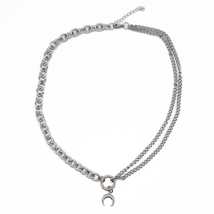 Collier croissant de lune Selene pour la vente par Mysticum Luna