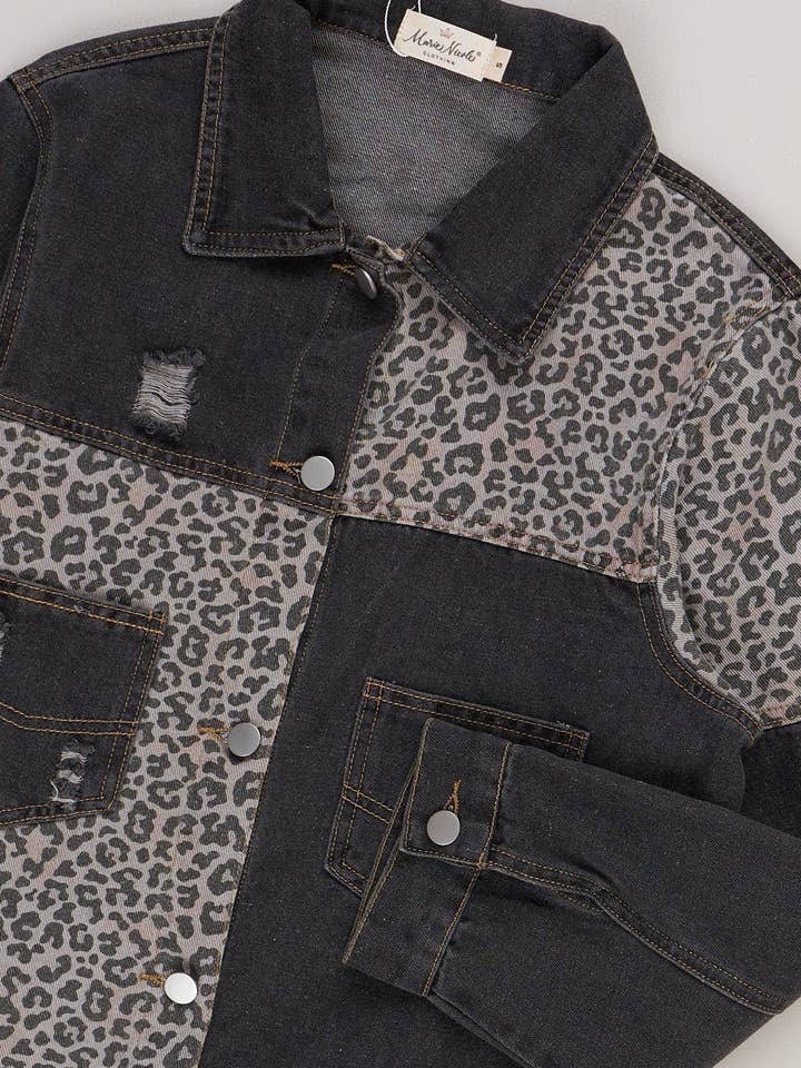 Marie Nicole Clothing - Wholesale Denim Jacket - Kids - Mom and Me City Safari Denim Jacket1
