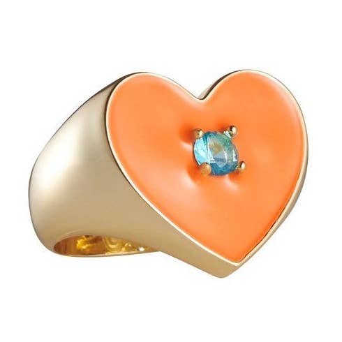 Hjertet Throb erklæring Ring (3 farver) for engroshandel hos Gimme Store