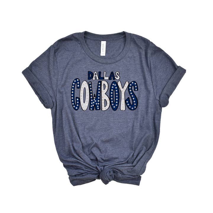 Dallas cowboys inspired game day t-shirt for wholesale by on the Bayou