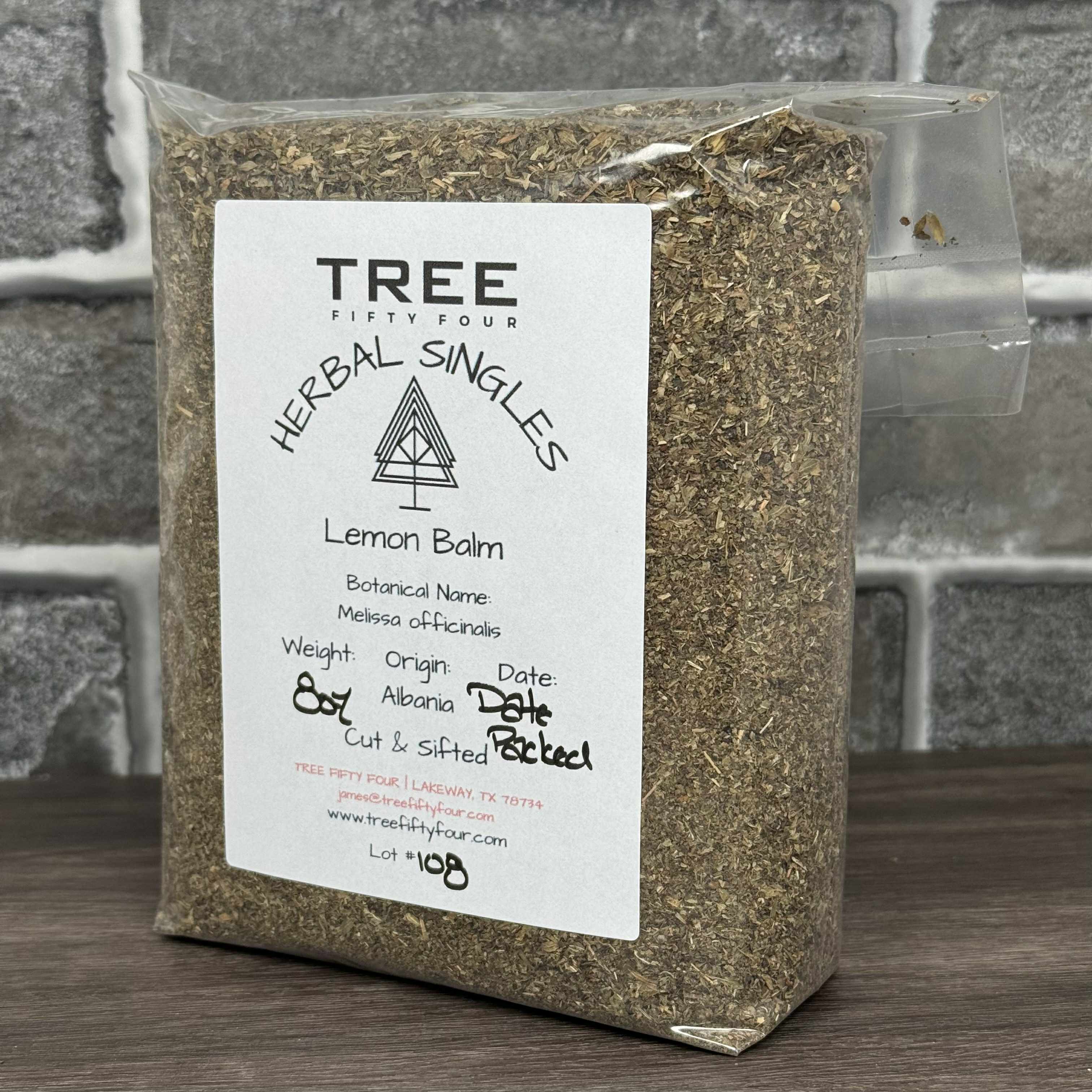 Tree Fifty Four - Wholesale Loose Tea - Lemon Balm | 2oz - 1 KG | Bulk Herbs3