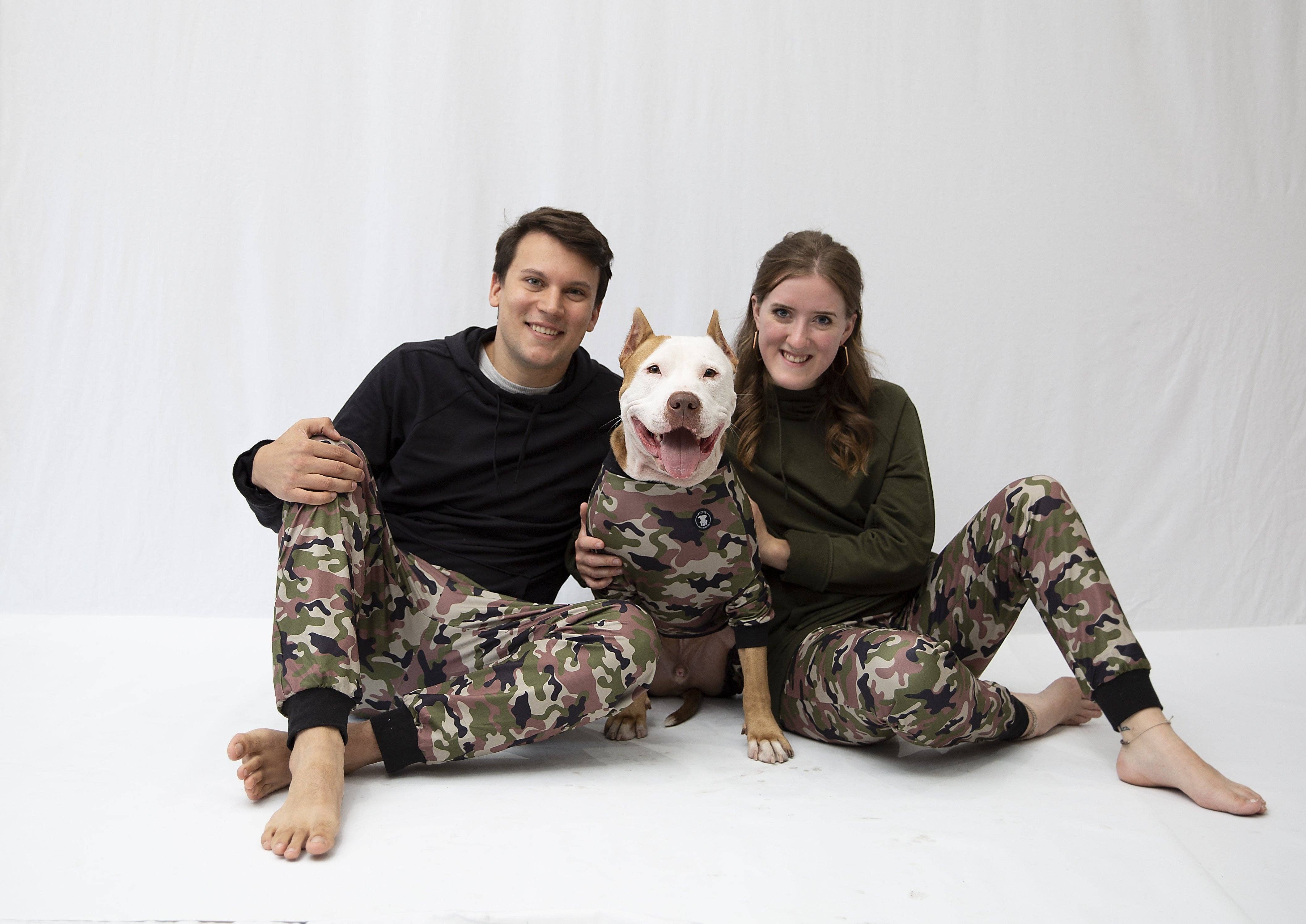 Pittie Clothing Co. - Wholesale Pet Pajamas - Dog - Classic Green Camo Pit bull Pajamas1