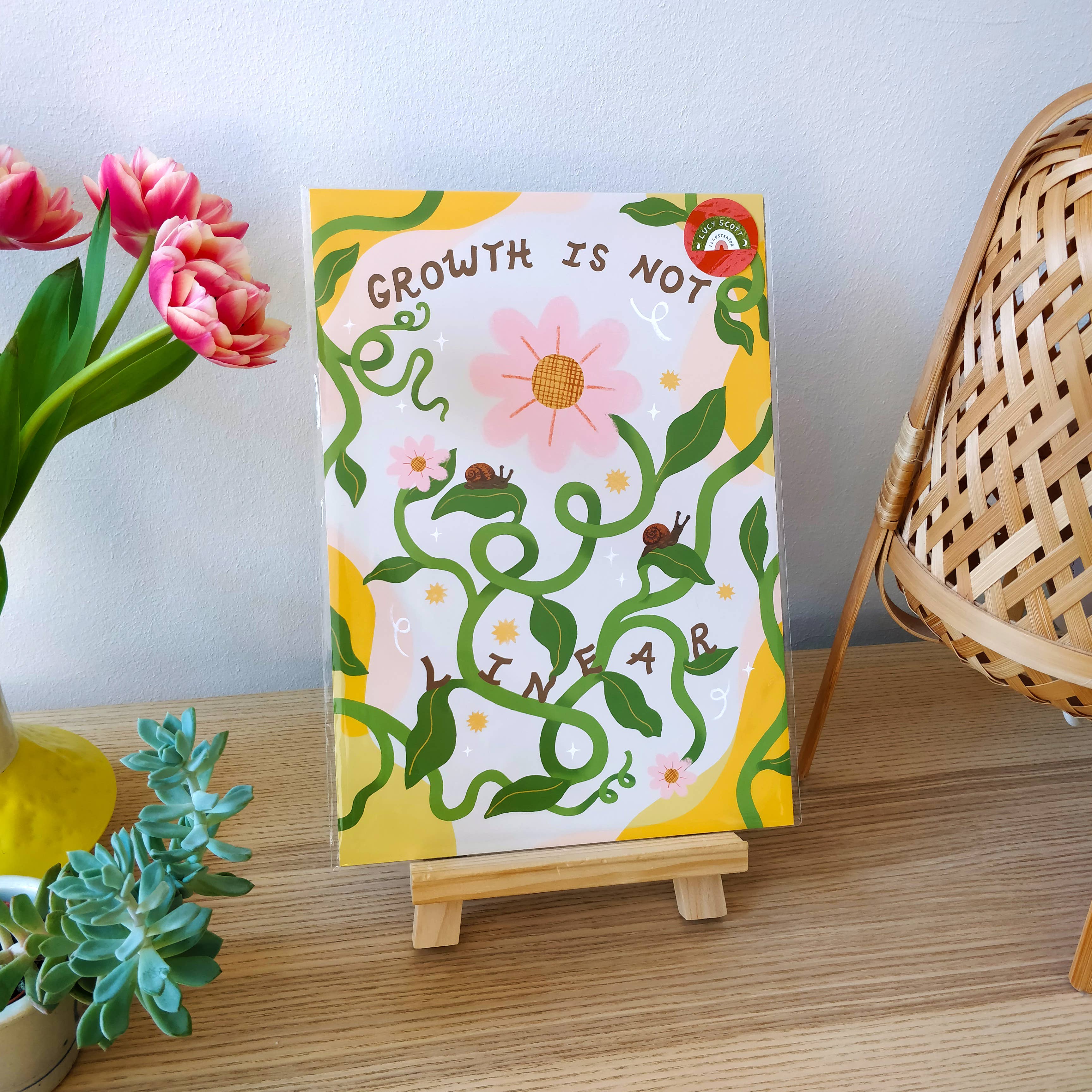 Lucy Scott Illustration - Wholesale Art Print - Growth isn't Linear Art Print4