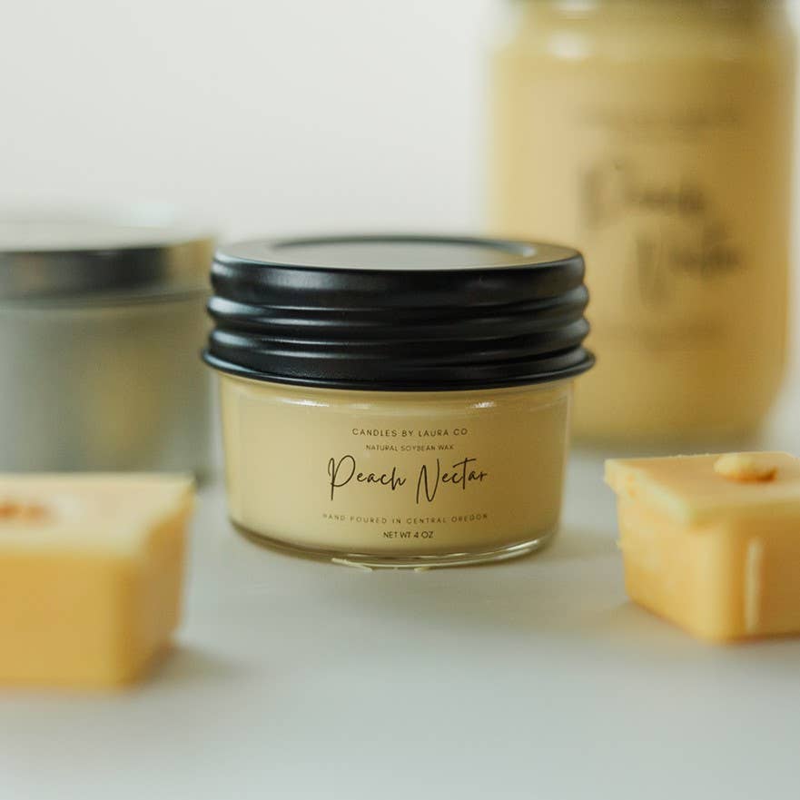 Candles By Laura - Wholesale Jar/Filled Candle - Peach Nectar Soy Jar Candle3