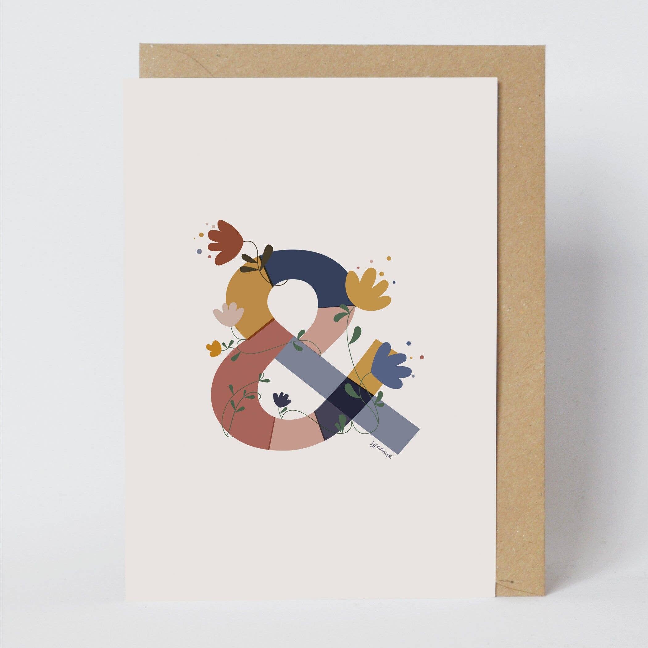 ypamiqué - Wholesale Everyday Greeting Card - Card With Envelope - Wild Ampersand color0