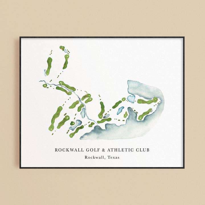 Rockwall Golf Club Print for wholesale by ally aiken design