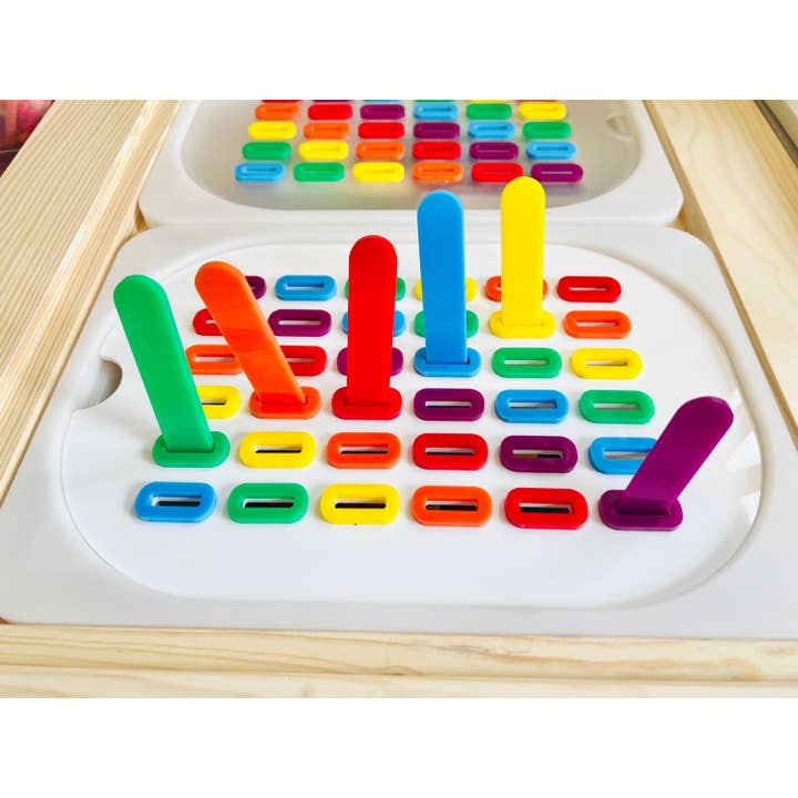 IKEA Trofast Montessori Color Sorting Sensory Bin Insert for wholesale by 412Laser