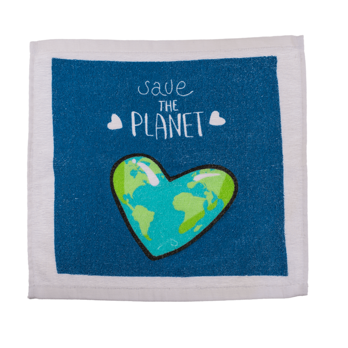 Out of the blue KG - Wholesale Tea Towel - Magic cotton towel, Save the Planet,1