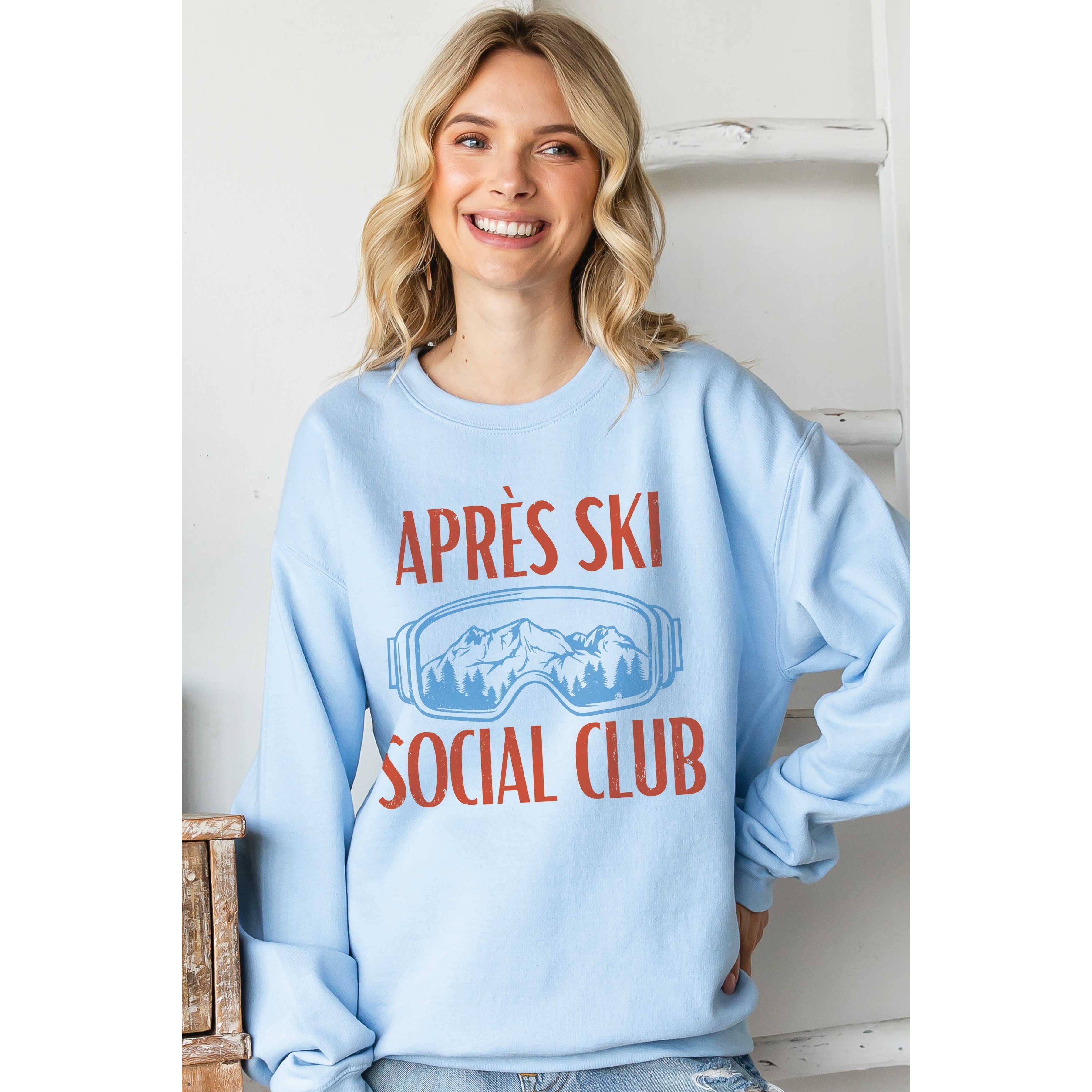 BLUME & CO. - Wholesale Graphic Sweatshirt - Women's - APRES SKI SOCIAL CLUB Winter Graphic Sweatshirt4