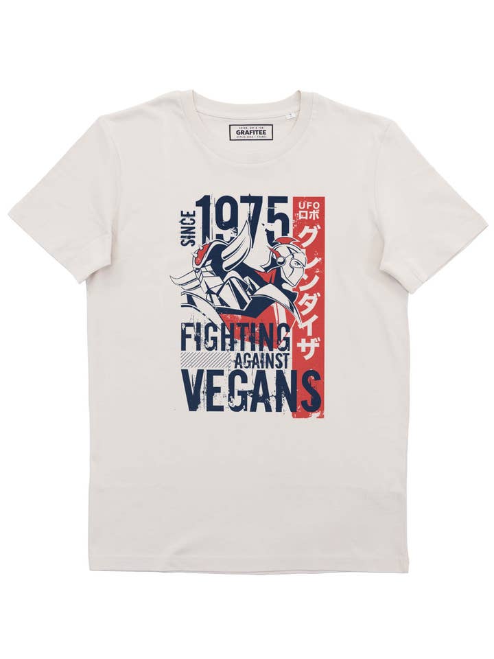 Fighting Against Vegans Tee - Goldorak Tee for wholesale by Grafitee