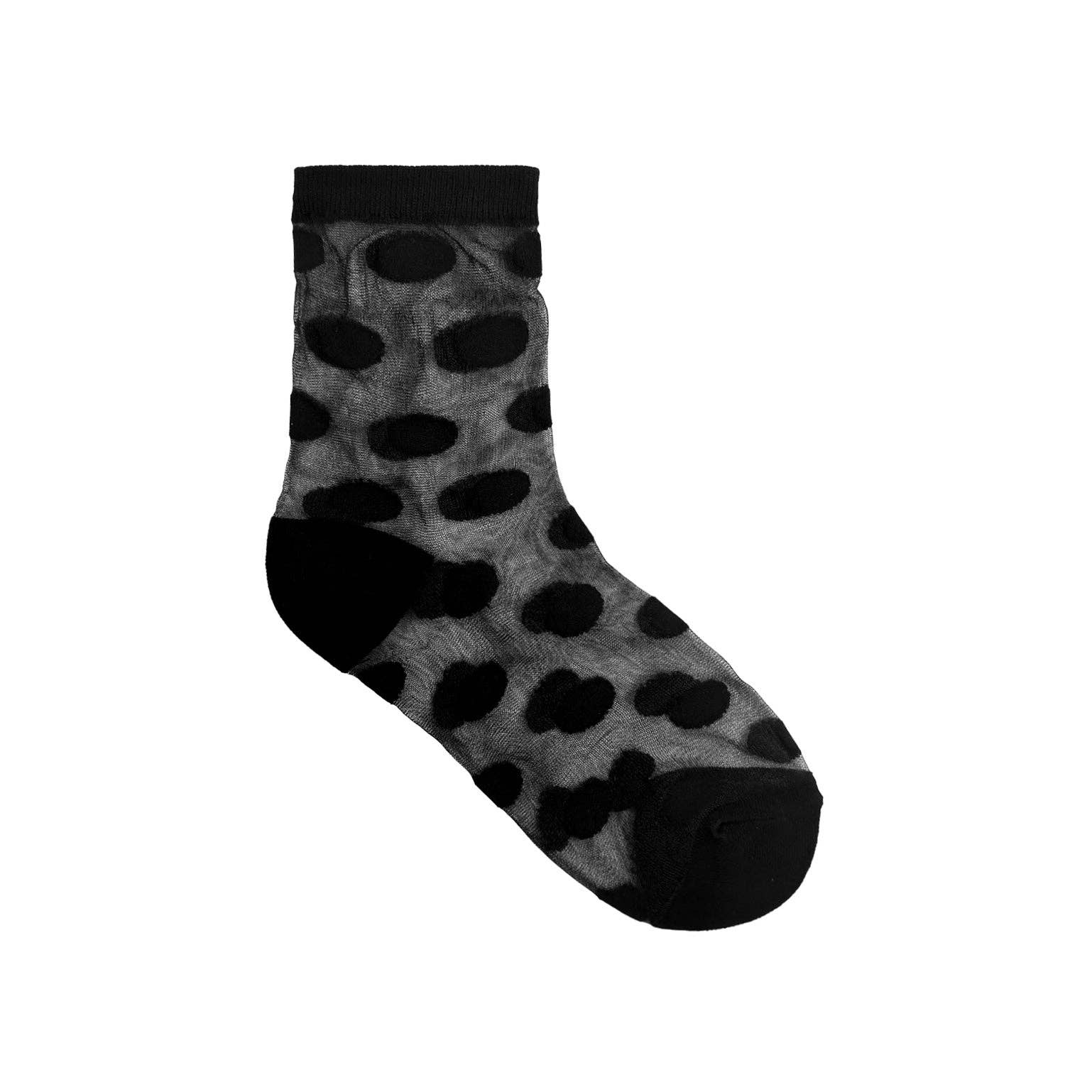 7DAYSSOCKS - Wholesale Socks - Women's - Women's Crew Sheer Basic Dot Socks2