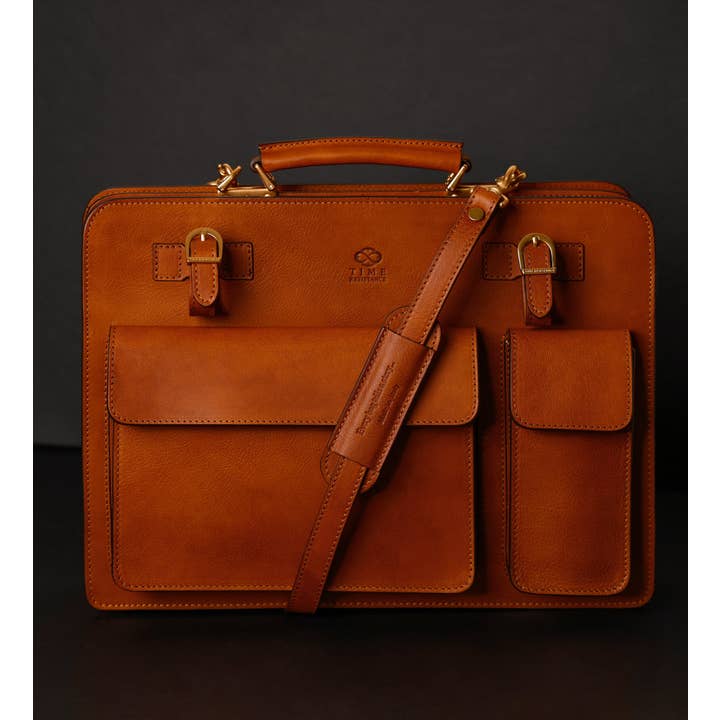 Time Resistance - Wholesale Satchel - Men's - Leather Large Satchel Bag Briefcase - The Prophet28