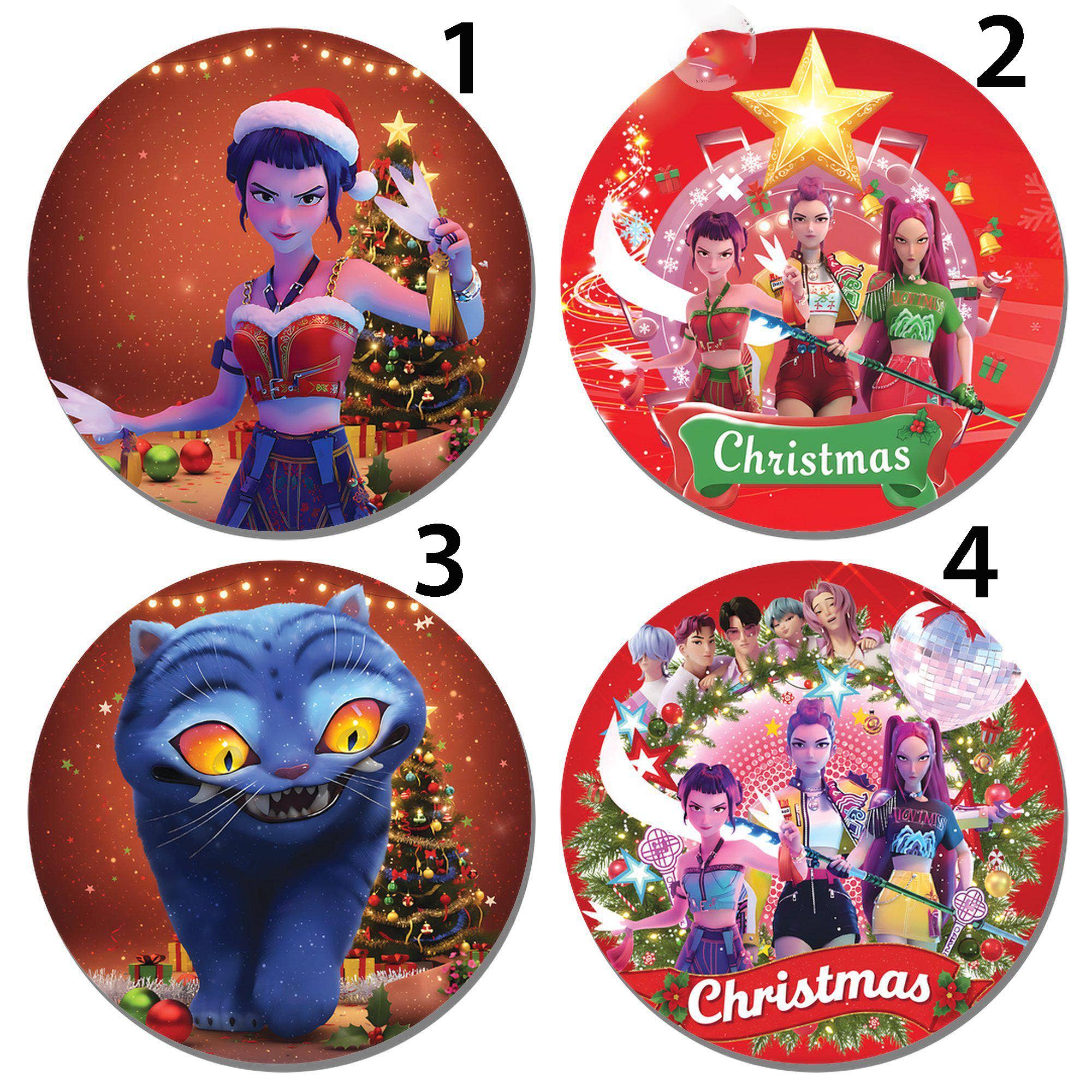 Embrova - Wholesale Ornament - Huntrix Ornament, Ornament Demon Hunter, Huntrix Christmas 1