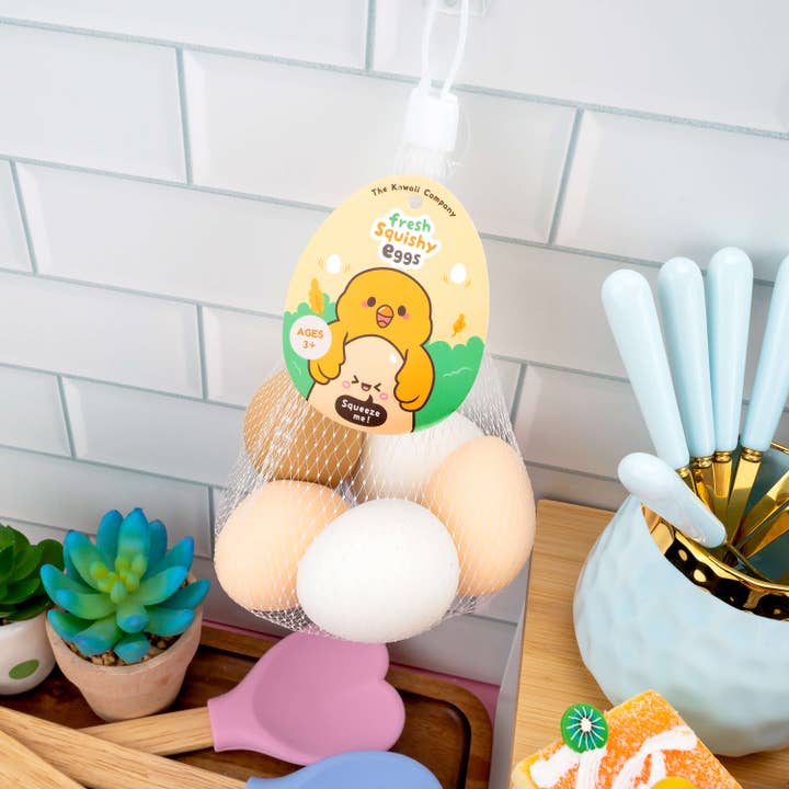 Kawaii Slime Company - Wholesale Squishy Toy - Kids & Baby - Fresh Squishy Eggs Sensory Toys (6pcs/case)