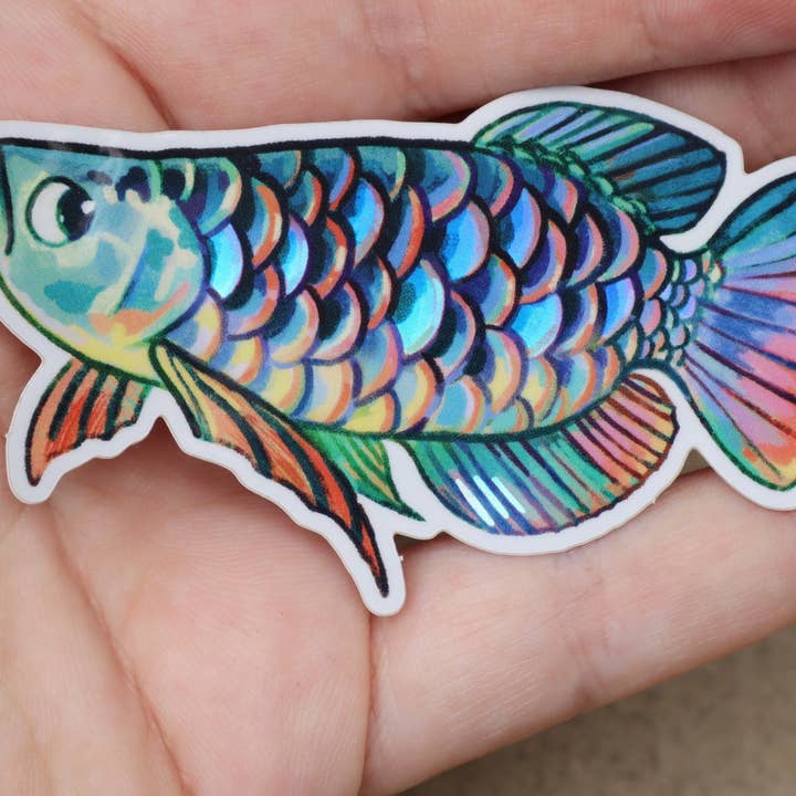 JelArts - Wholesale Sticker - Arowana - Vinyl Holo Sticker3