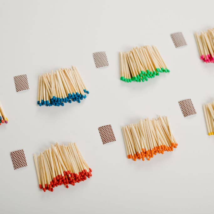 Tenn Prairie - Wholesale Matches - Match Refill Kit – 2" Safety Matches in 13 Color Options2