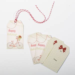 60 Vintage Holiday Gift Tags with String and Santa Claus - Perfect for  Christmas Gift Wrapping and Home Decor (2'' x 3'')