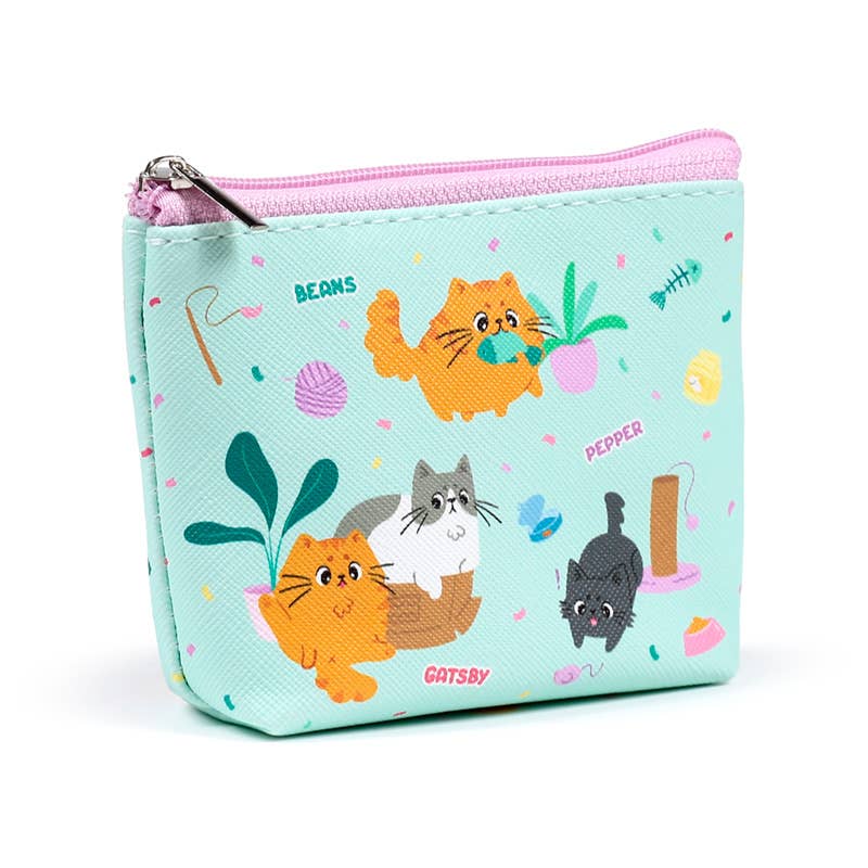 Puckator Ltd – wholesale Coin purse – Unisex – Beans & Co Cats PVC Purse2
