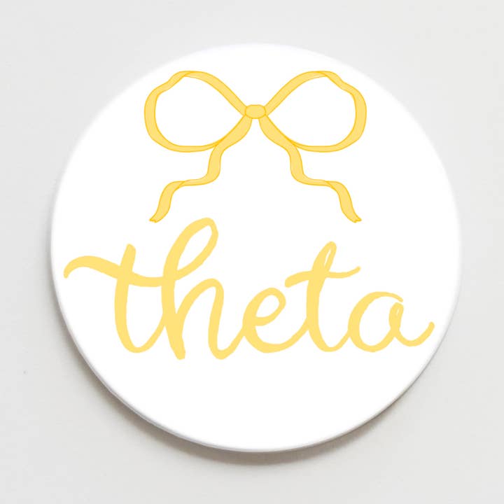 Bouton à nœud grec Kappa Alpha Theta - 2,25 pouces pour la vente par Good Vibez Collegiate
