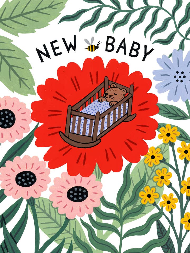 Carte Nouveau bébé (A6) pour la vente par Holly Maguire