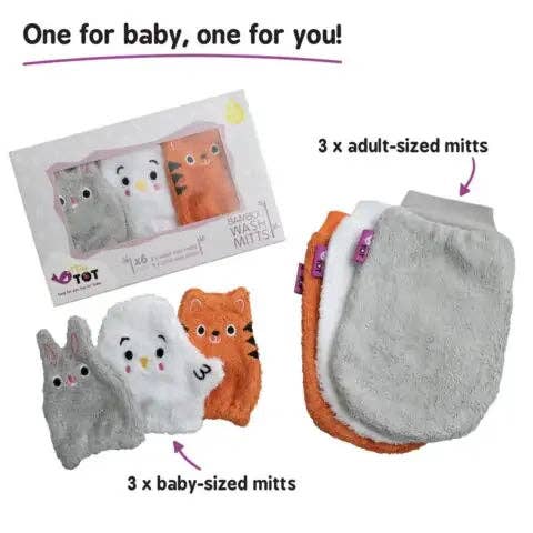 Tidy Tot US - Wholesale Wash Cloth - Kids & Baby - Bamboo Wash Mitts
