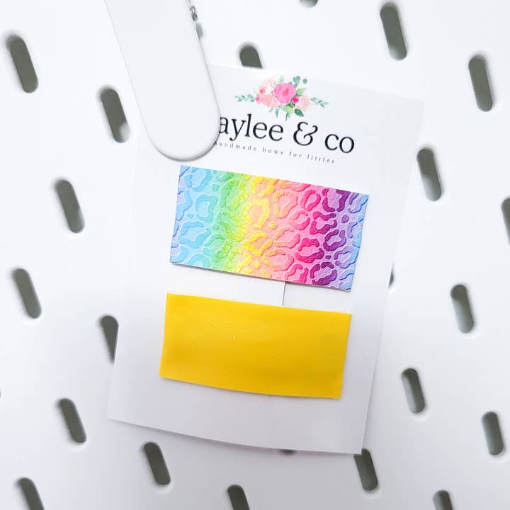 Pinces à pression - Ensemble léopard arc-en-ciel pour la vente par Caylee & Co