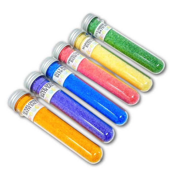 Oily Blends - Wholesale Bath Salts - Spring Bath Salt Vial Sampler Box1