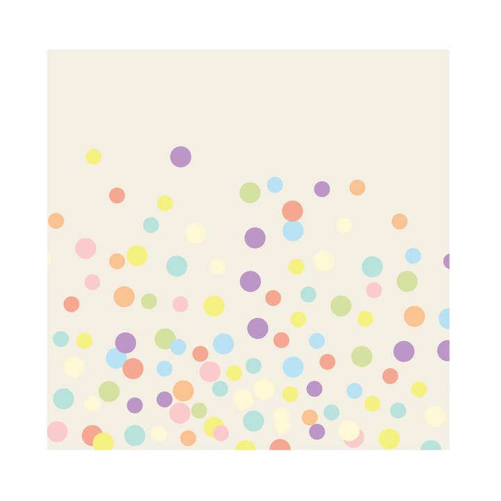 Cocktailservietten mit Konfetti-Streuseln - Packung mit 20 Stück für den Großhandel von Hester & Cook - Stationery