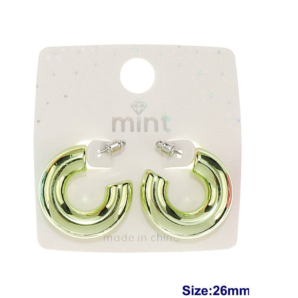 Atlas Fashion - Wholesale Hoop Earrings - Colorful Chunky Hoop Earring0