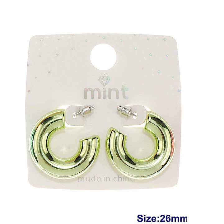 Colorful Chunky Hoop Earring for wholesale by Atlas Fashion
