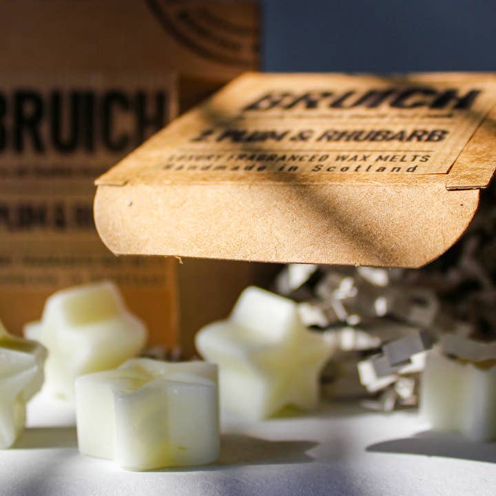 Bruich 2: Plum and Rhubarb Wax Melts for wholesale by Hamilton and Morris Candlemakers