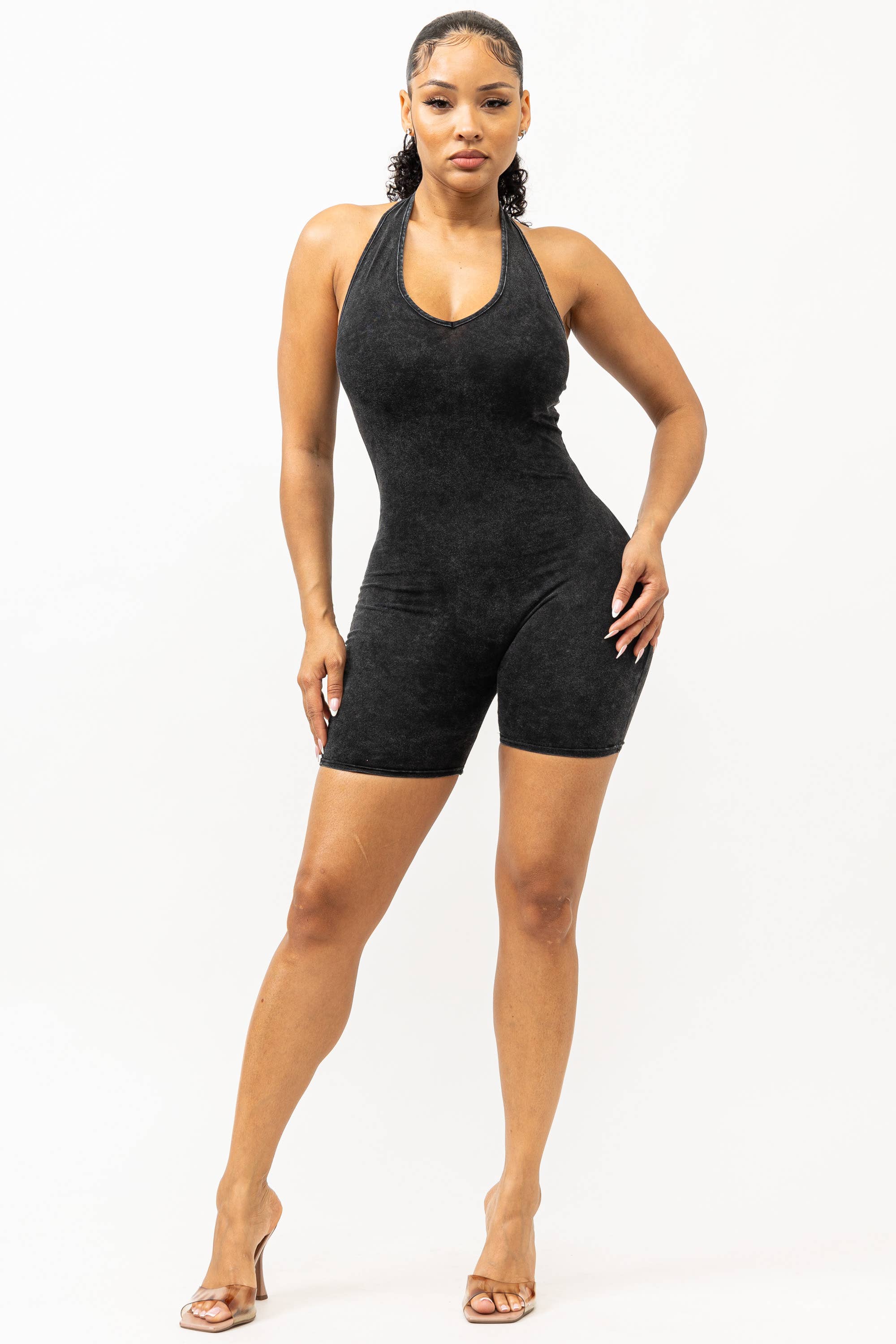 Boswell - Wholesale Romper - Women's - MINERAL WASH ROMPER4