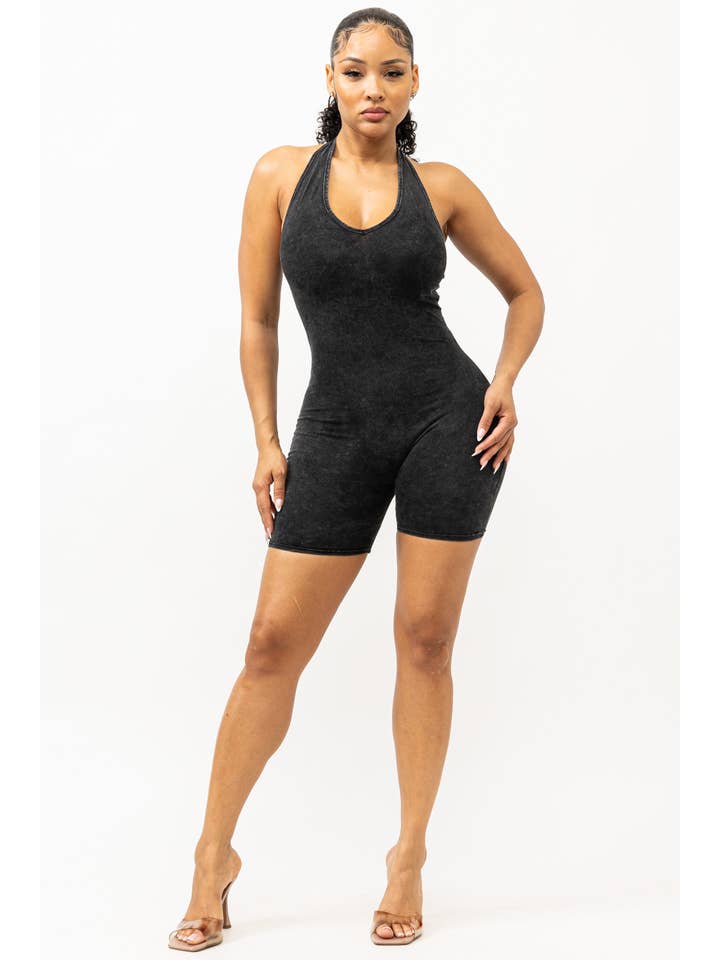 Boswell - Wholesale Romper - Women's - MINERAL WASH ROMPER4