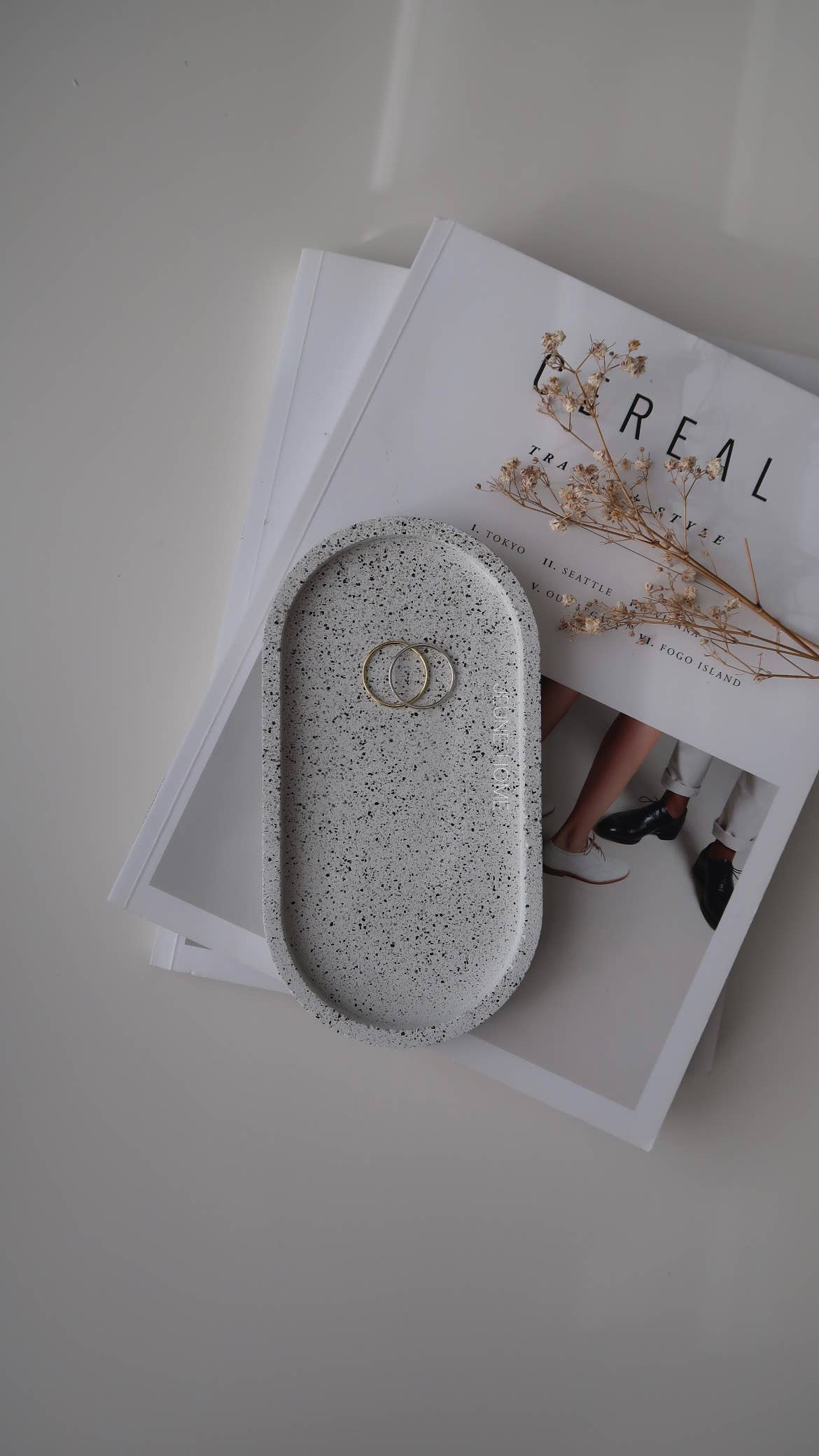 Jeune Home - Wholesale Decorative Tray - Textured oval tray2